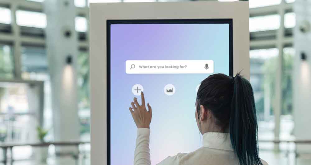 KIOSK self-service interactive terminal